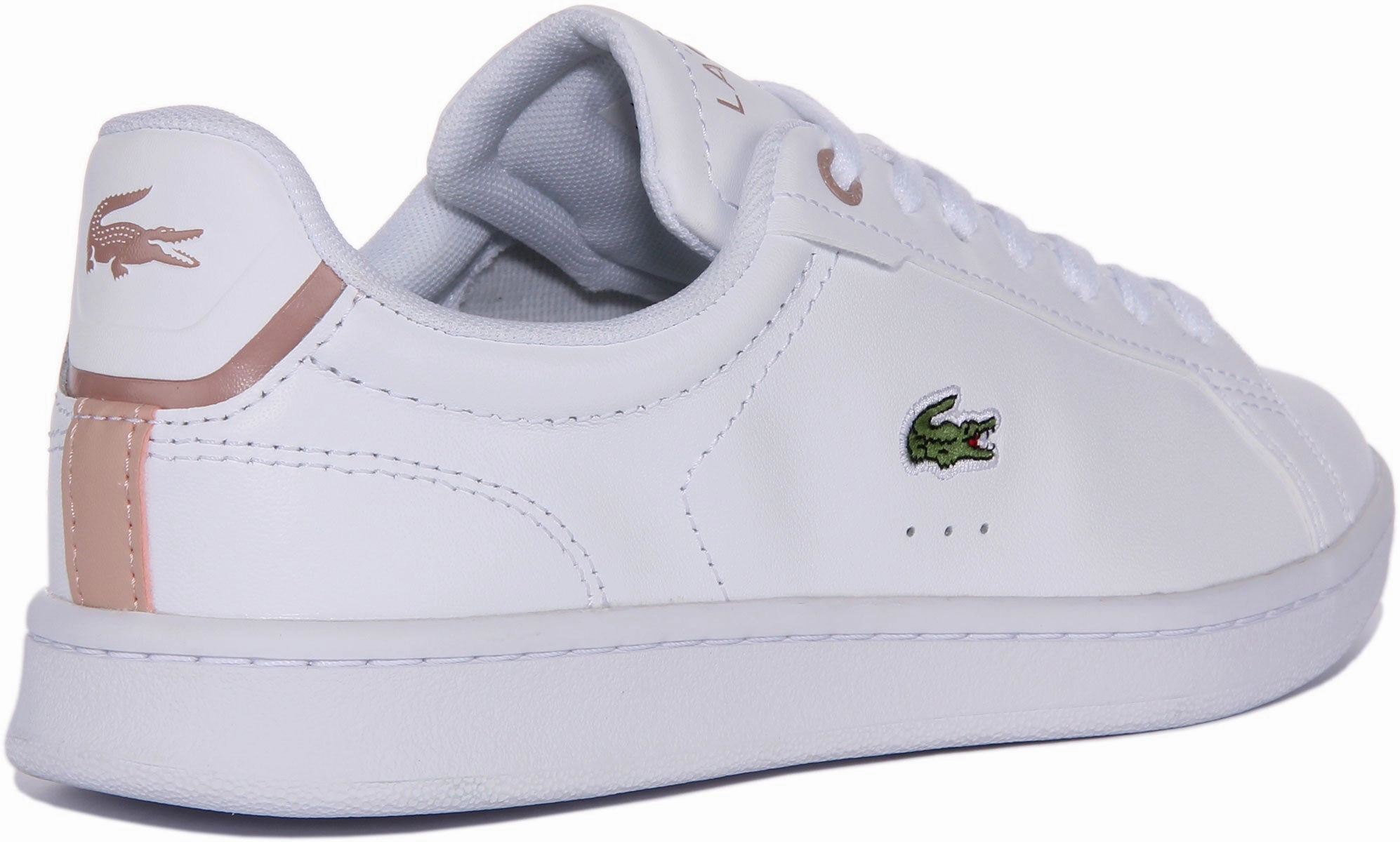 Lacoste Carnaby Pro In White Pink For Women Shoes Lacoste