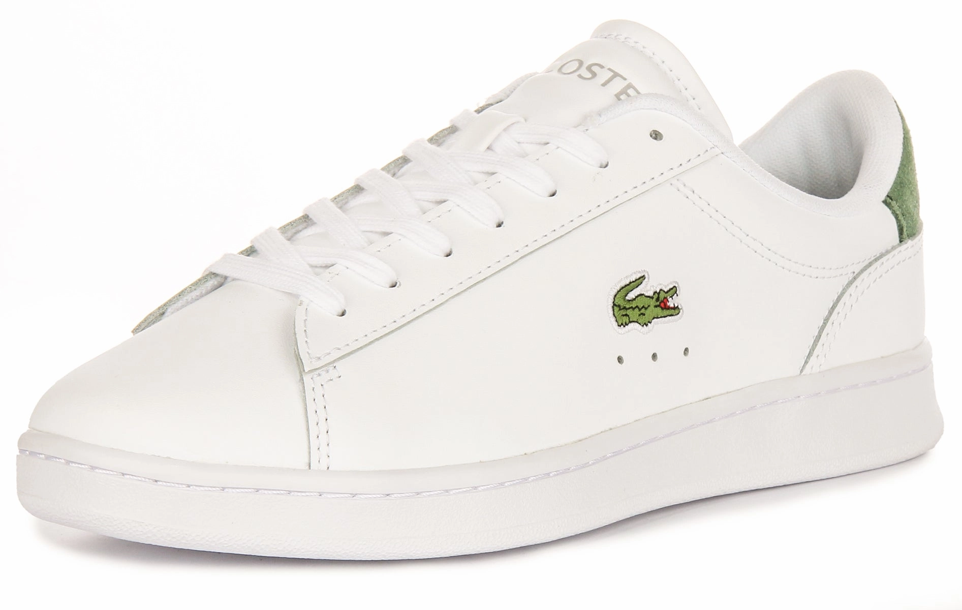 Lacoste Carnaby Set In White Green For Men Shoes Lacoste