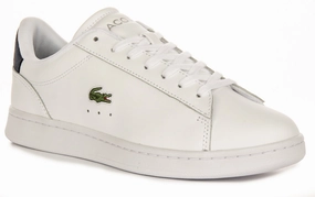 Lacoste Carnaby Set In White Navy For Men Shoes Lacoste
