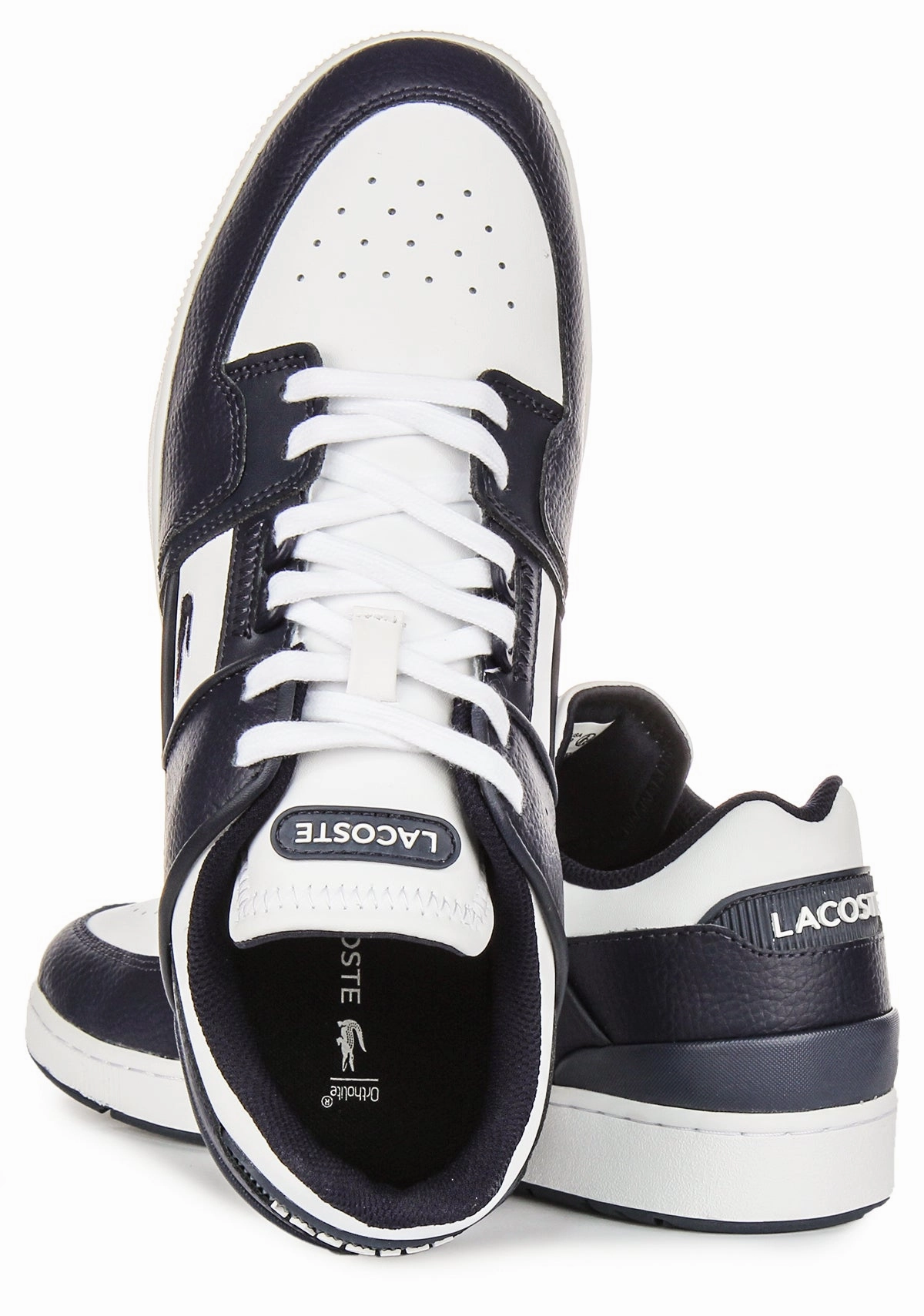 Lacoste Court Cage In Navy White For Men Shoes Lacoste