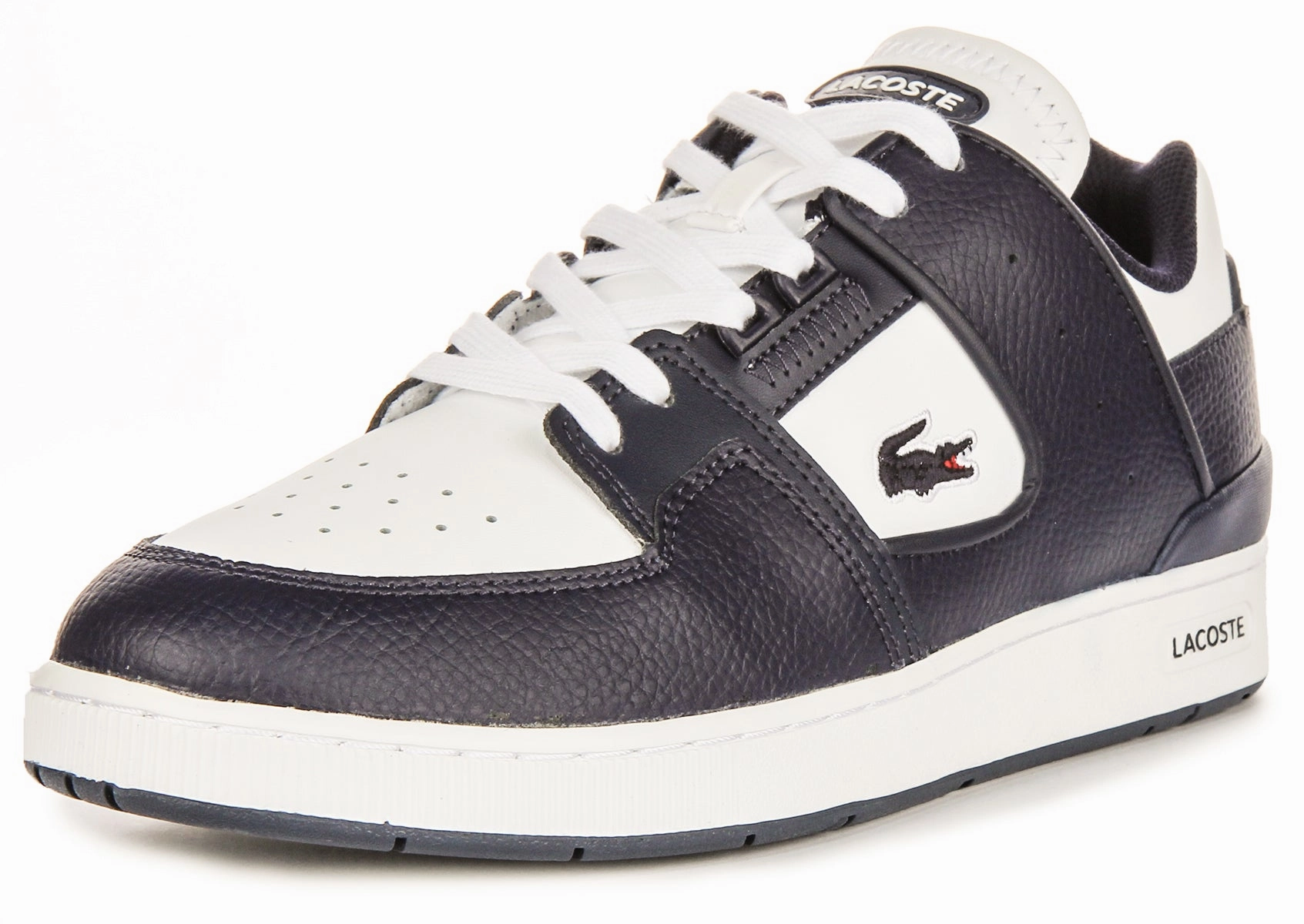 Lacoste Court Cage In Navy White For Men Shoes Lacoste