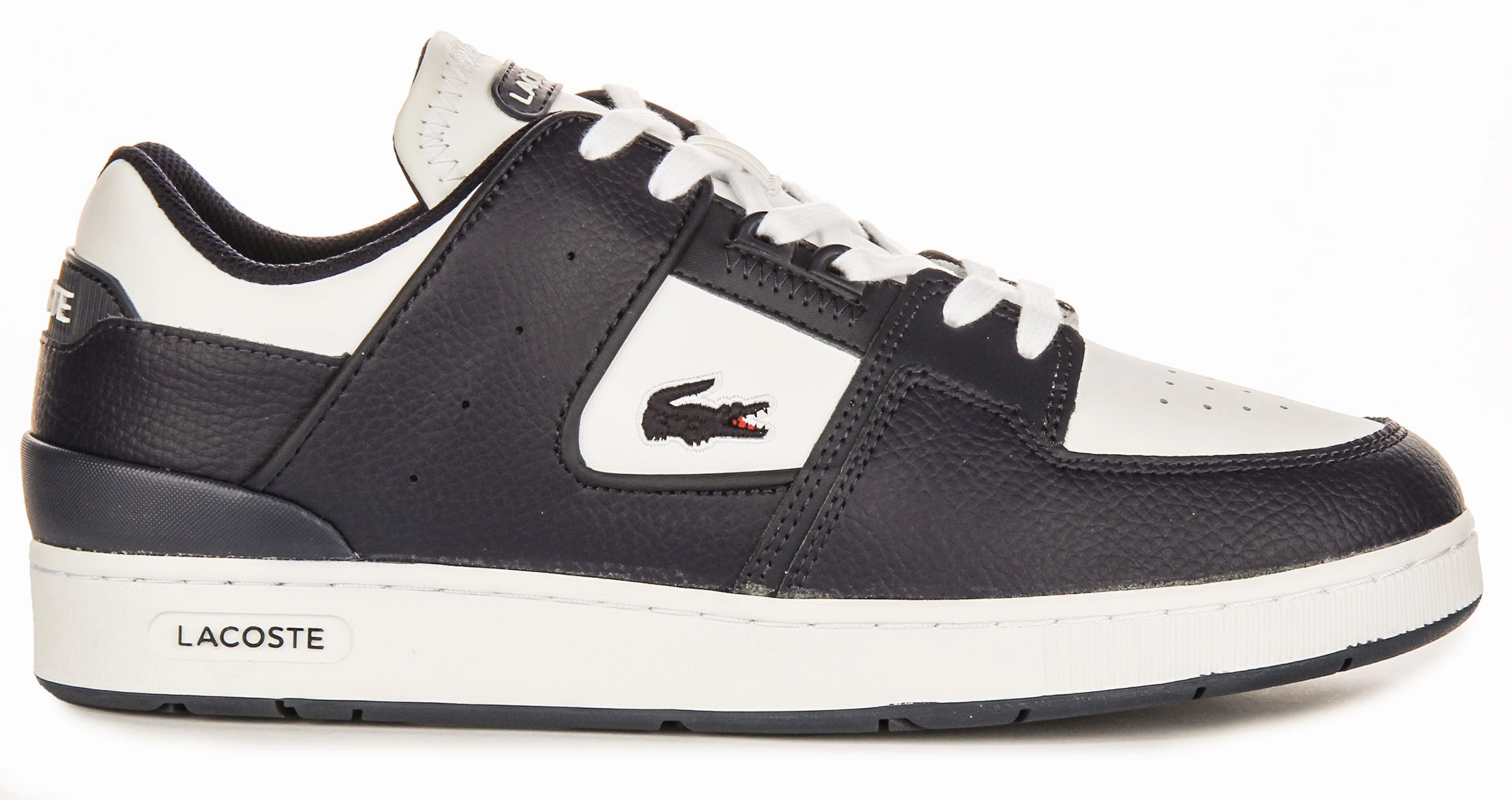 Lacoste Court Cage In Navy White For Men Shoes Lacoste