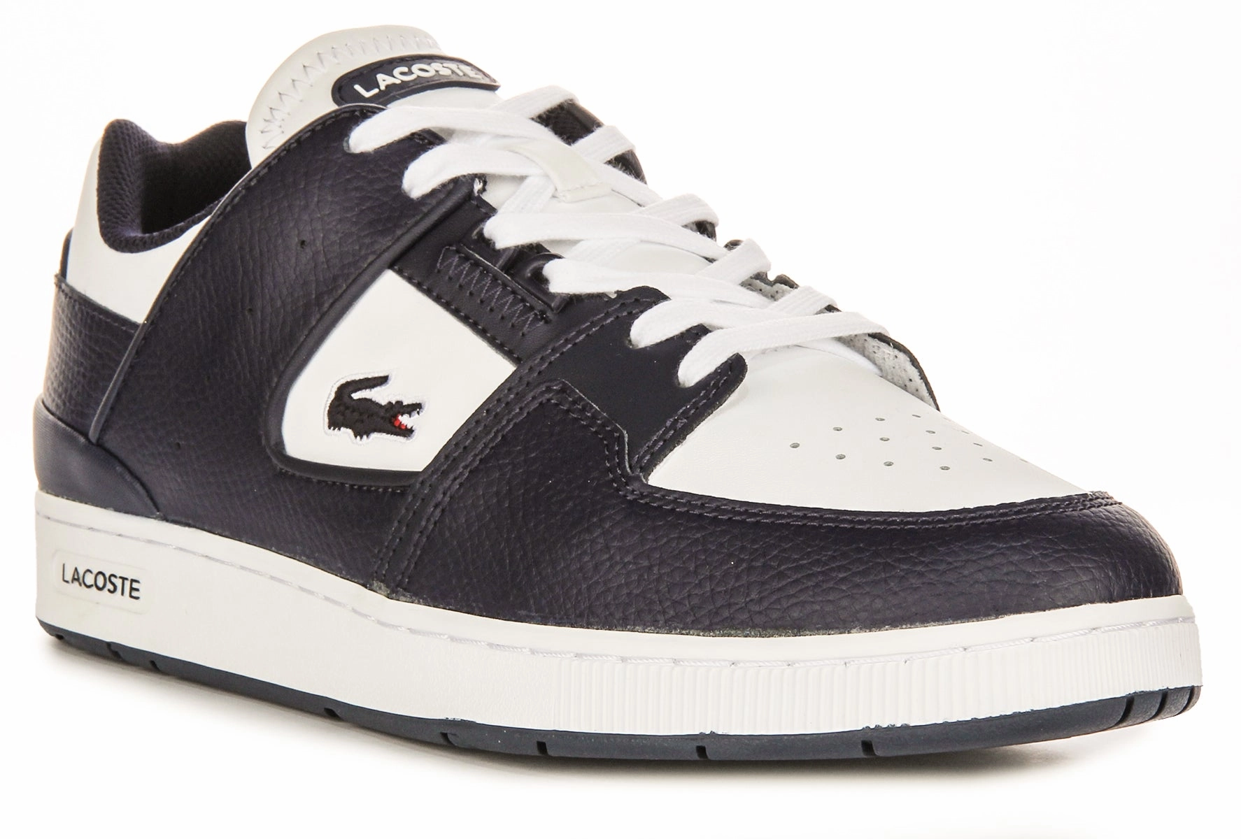 Lacoste Court Cage In Navy White For Men Shoes Lacoste