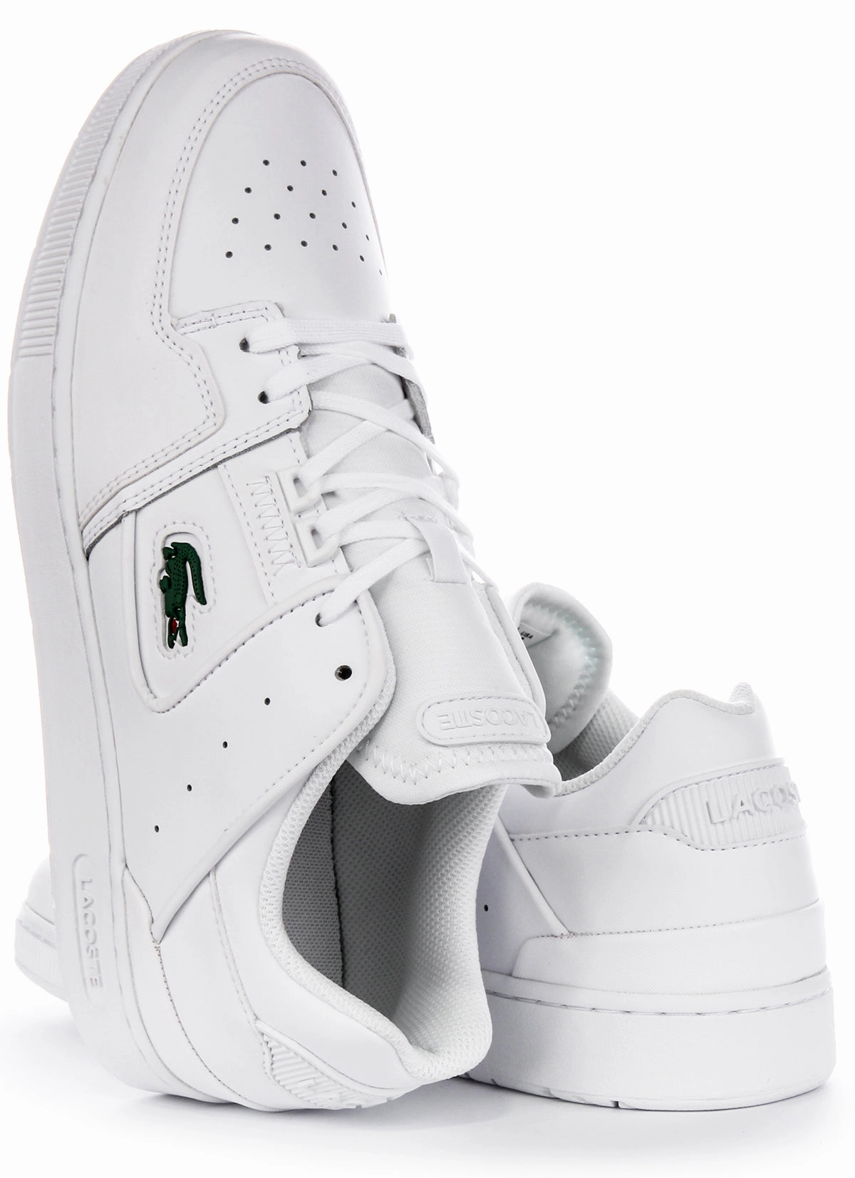 Lacoste Court Cage In White For Men Shoes Lacoste