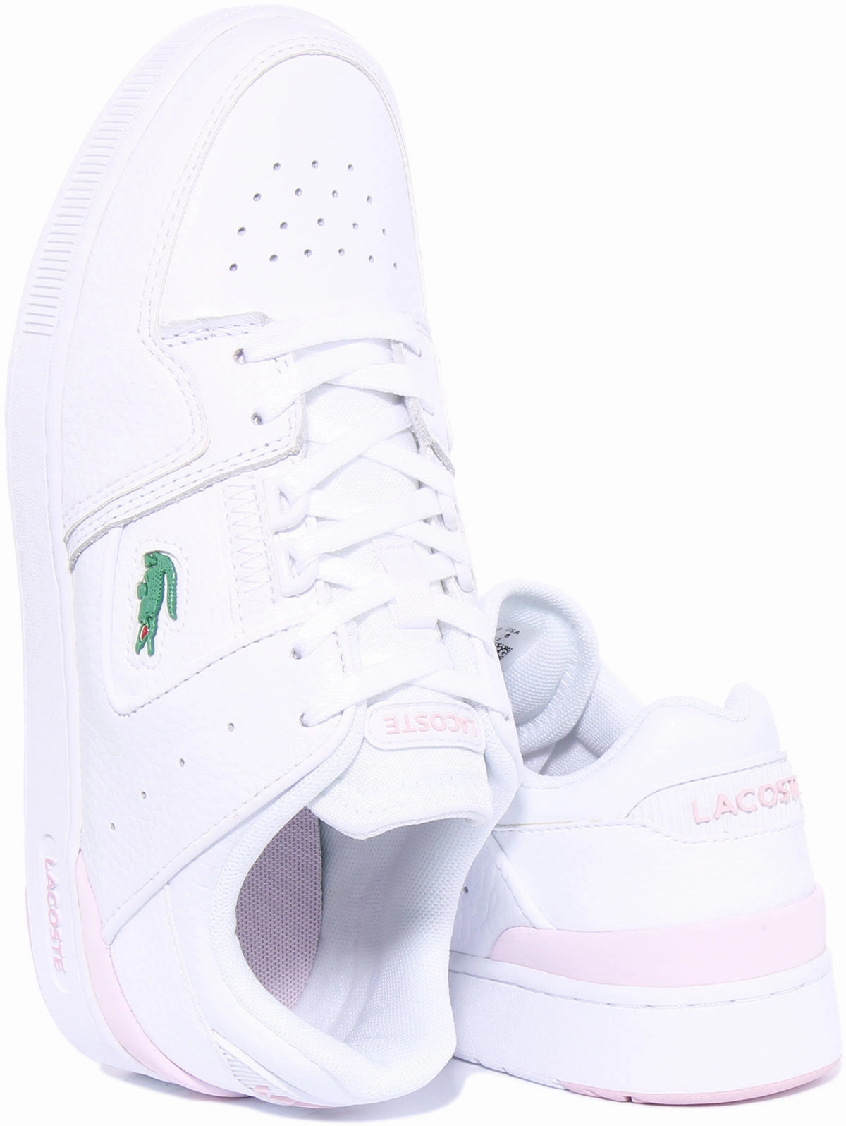 Lacoste Court Cage In White Pink For Women Shoes Lacoste