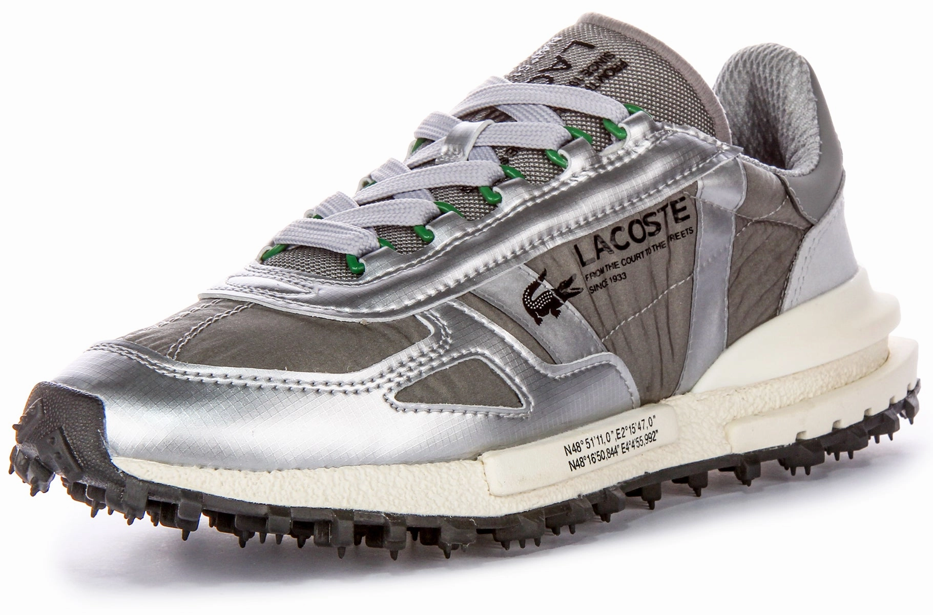Lacoste Elite Active In Grey Silver For Men Shoes Lacoste