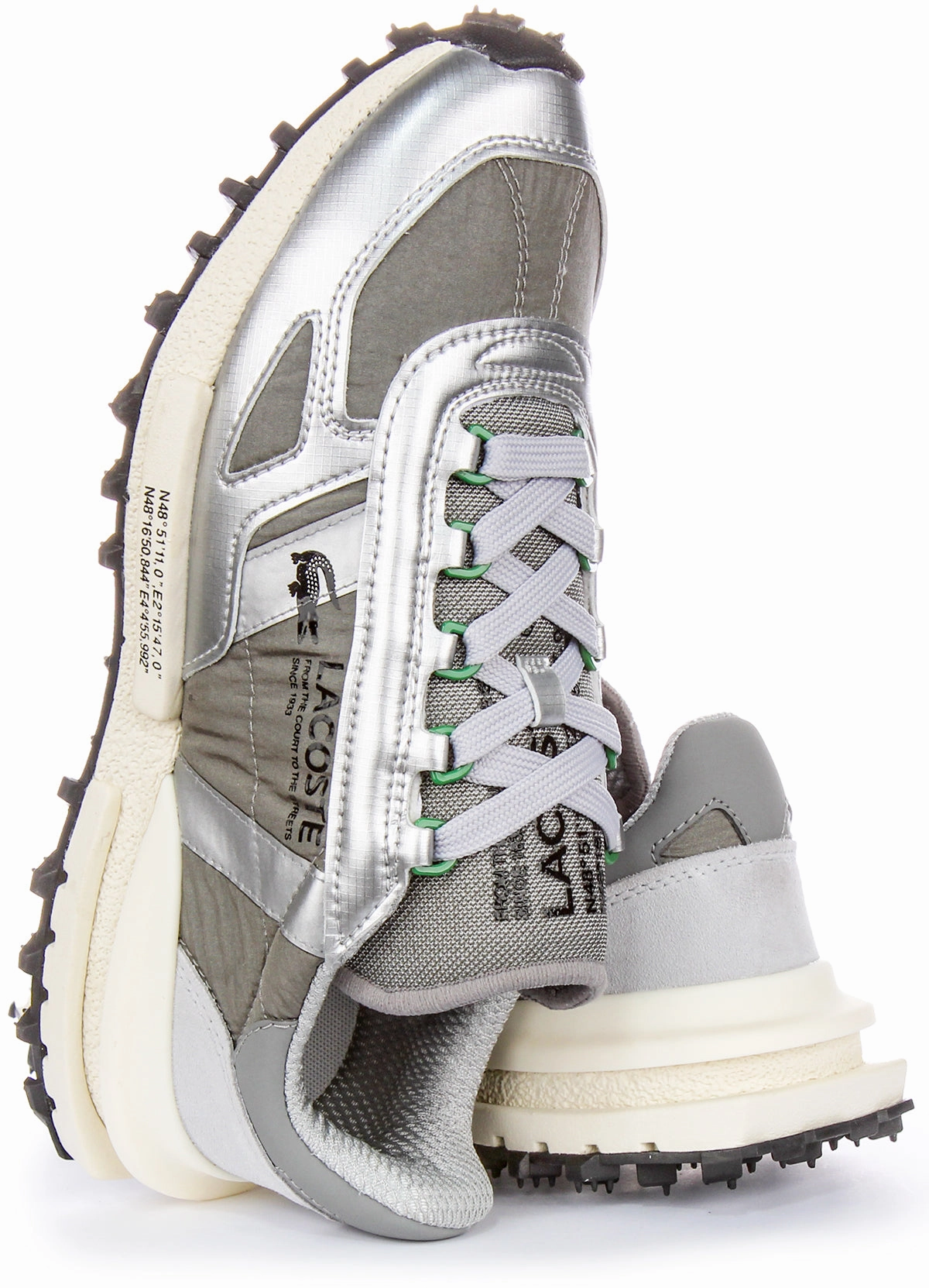 Lacoste Elite Active In Grey Silver For Men Shoes Lacoste