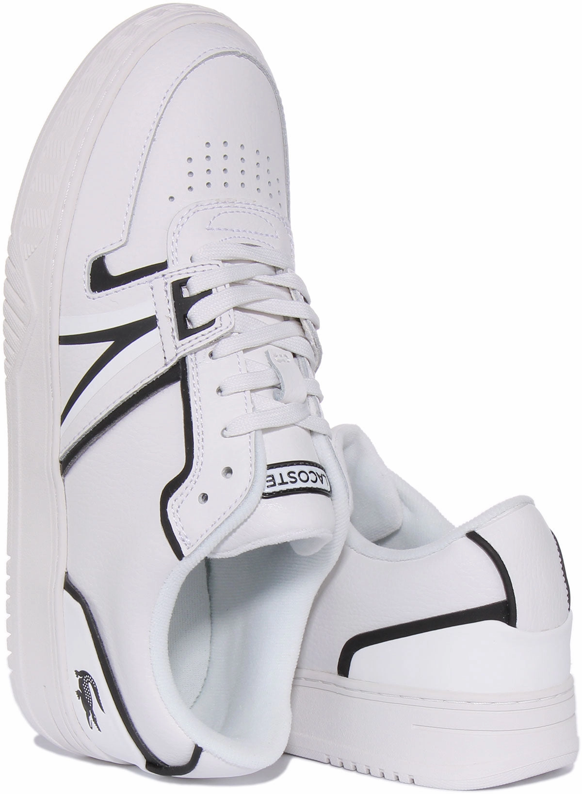 Lacoste L001 123 7 In White Black For Men Shoes Lacoste