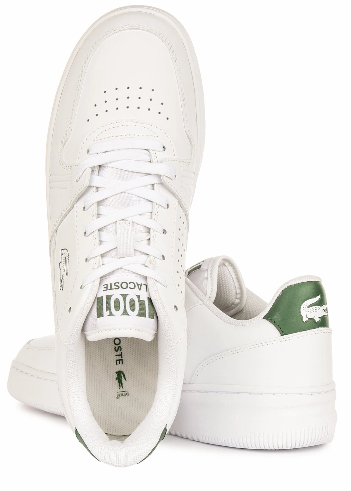 Lacoste L001 Set 224 In White Green For Women Shoes Lacoste