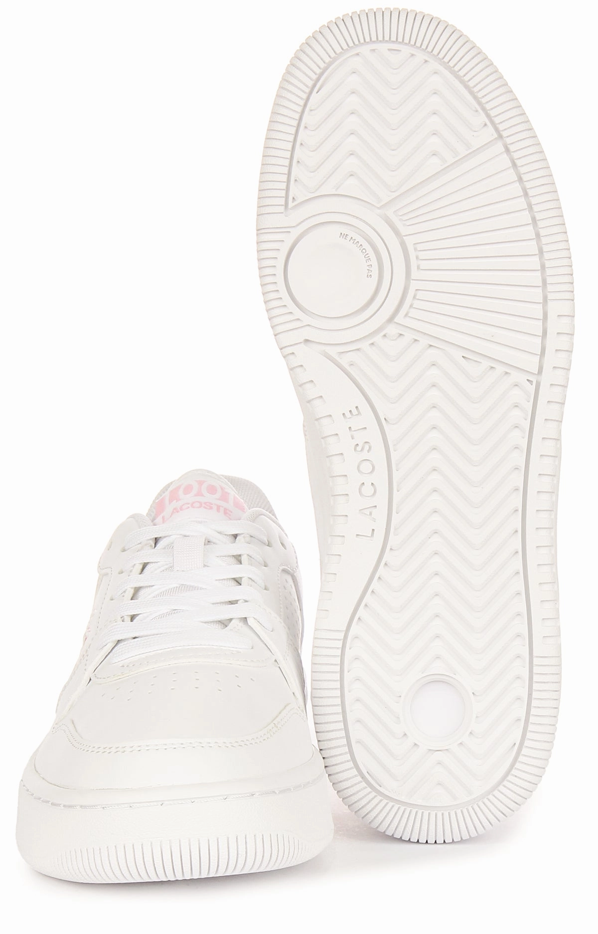 Lacoste L001 Set 224 In White Pink For Junior Shoes Lacoste
