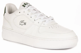 Lacoste L001 St 224 In White Green For Men Shoes Lacoste