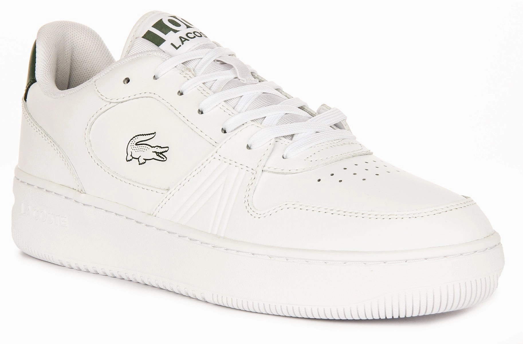 Lacoste L001 St 224 In White Green For Men Shoes Lacoste