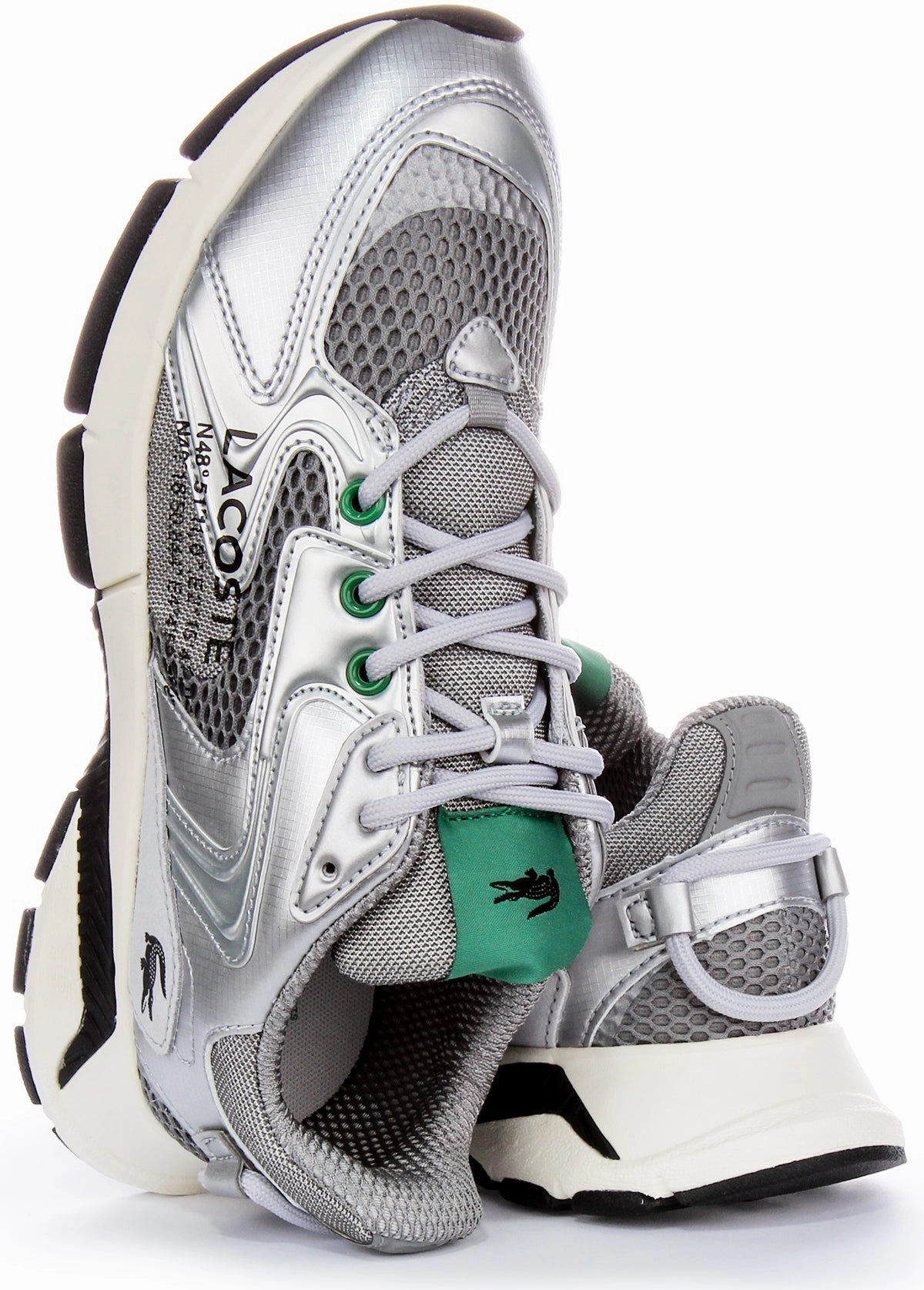 Lacoste L003 Neo In Silver For Women Shoes Lacoste