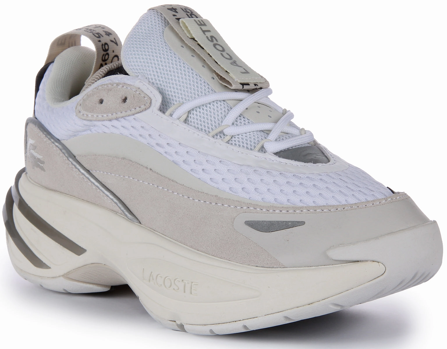Lacoste Odyssa In White Grey For Women Shoes Lacoste