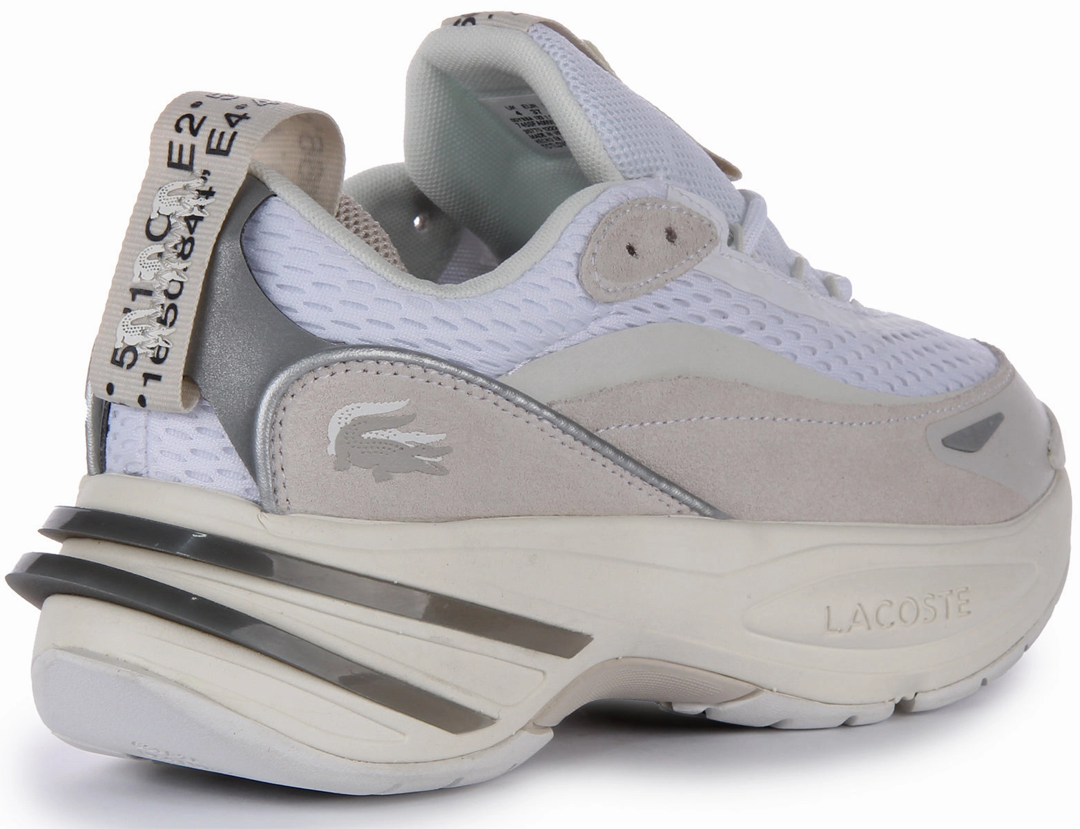 Lacoste Odyssa In White Grey For Women Shoes Lacoste