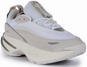 Lacoste Odyssa In White Grey For Women Shoes Lacoste