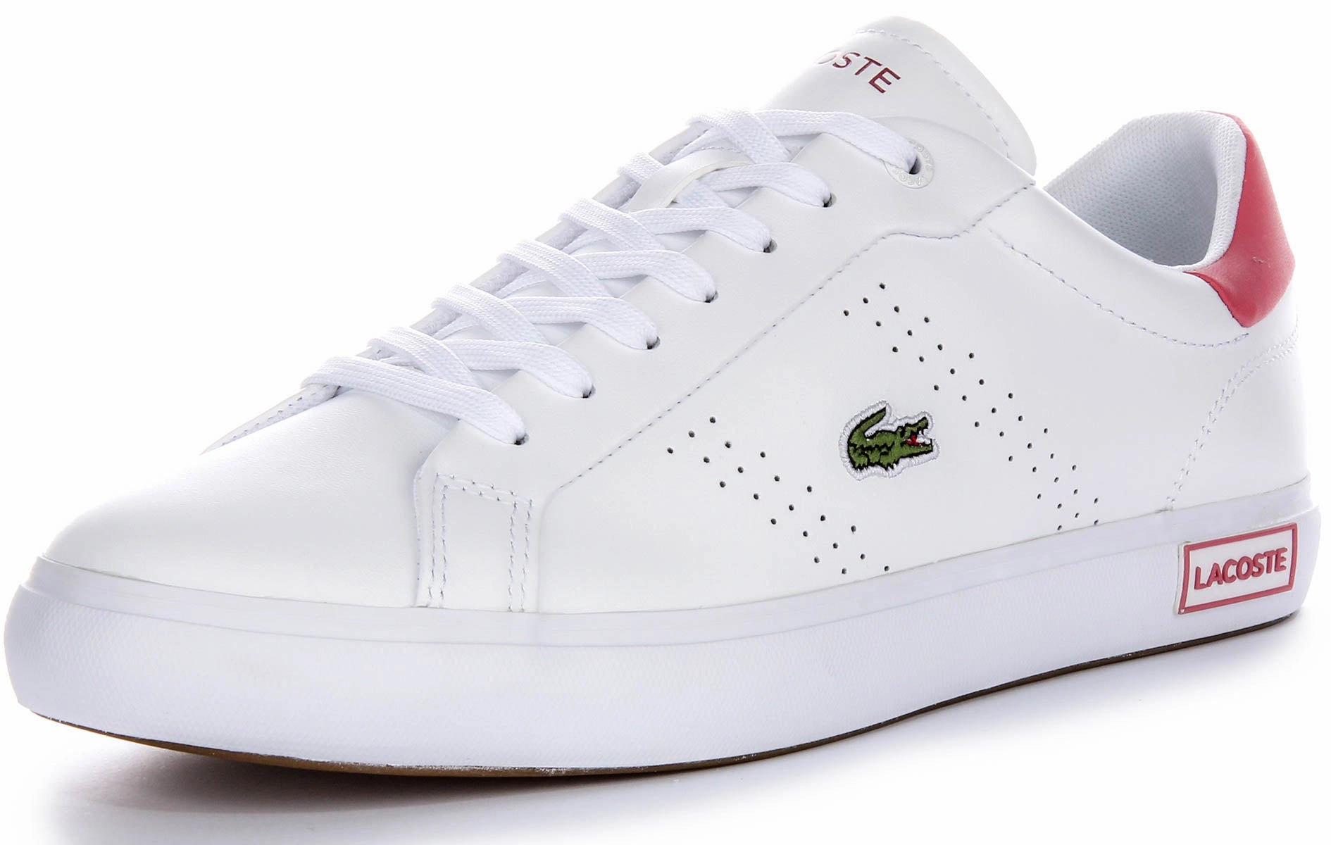 Lacoste Powercourt 2.0 In White Pink For Women Shoes Lacoste