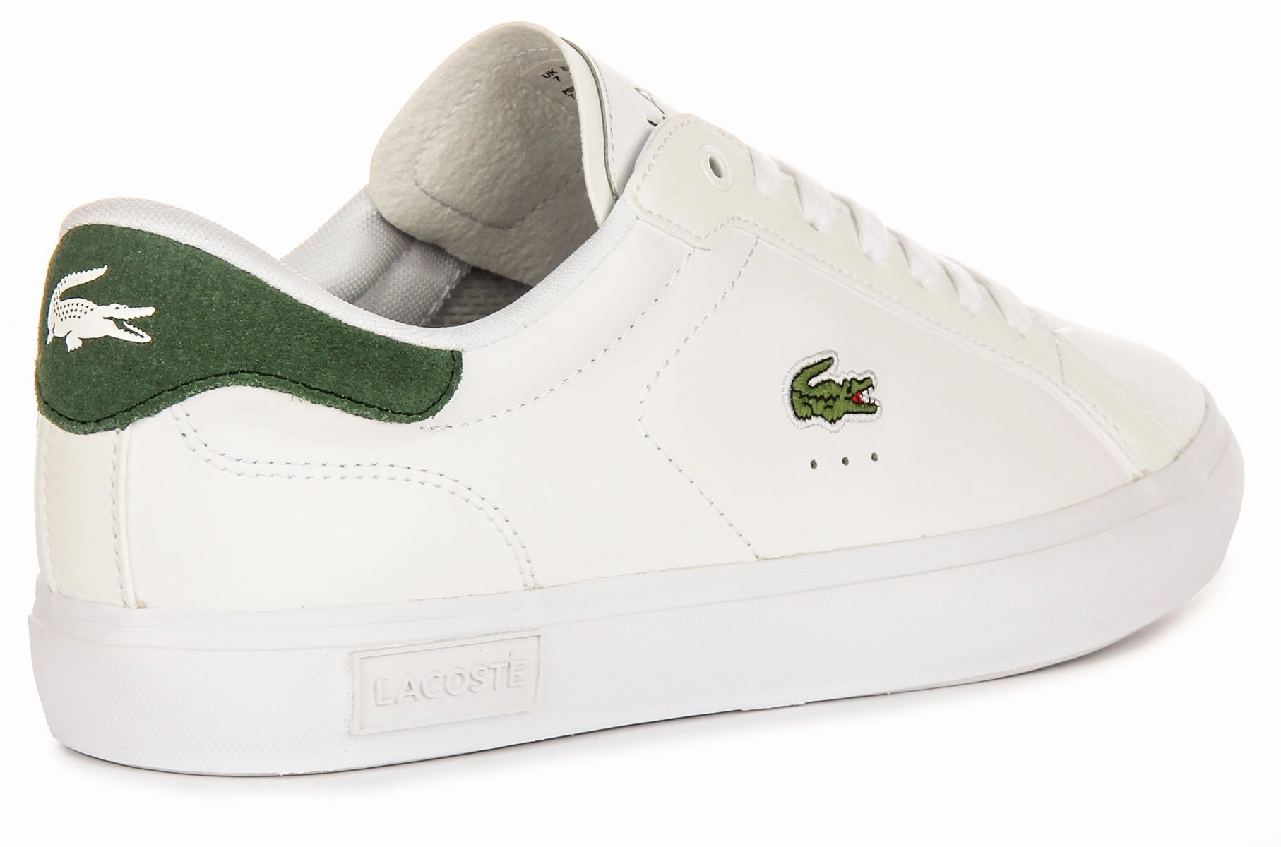 Lacoste Powercourt In White Green For Men Shoes Lacoste