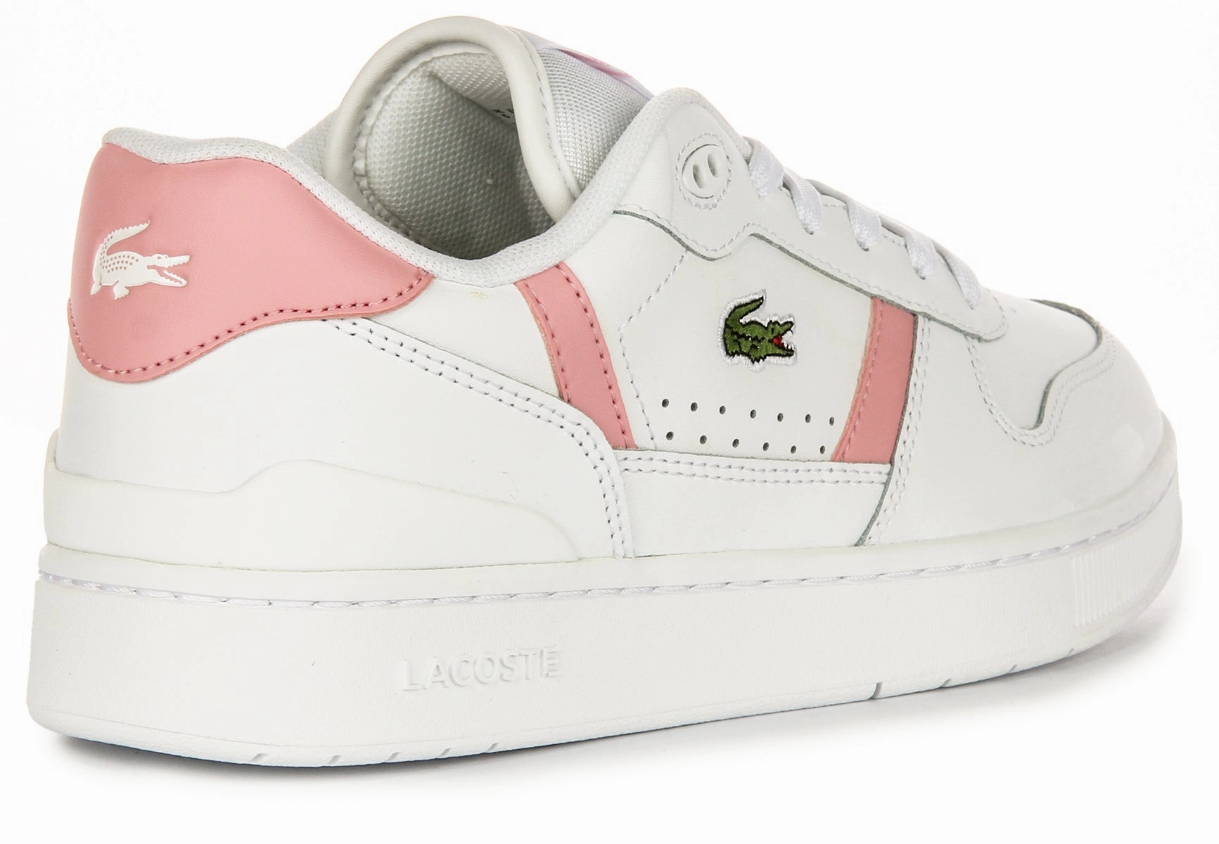 Lacoste T Clip Set In White Pink For Women Shoes Lacoste