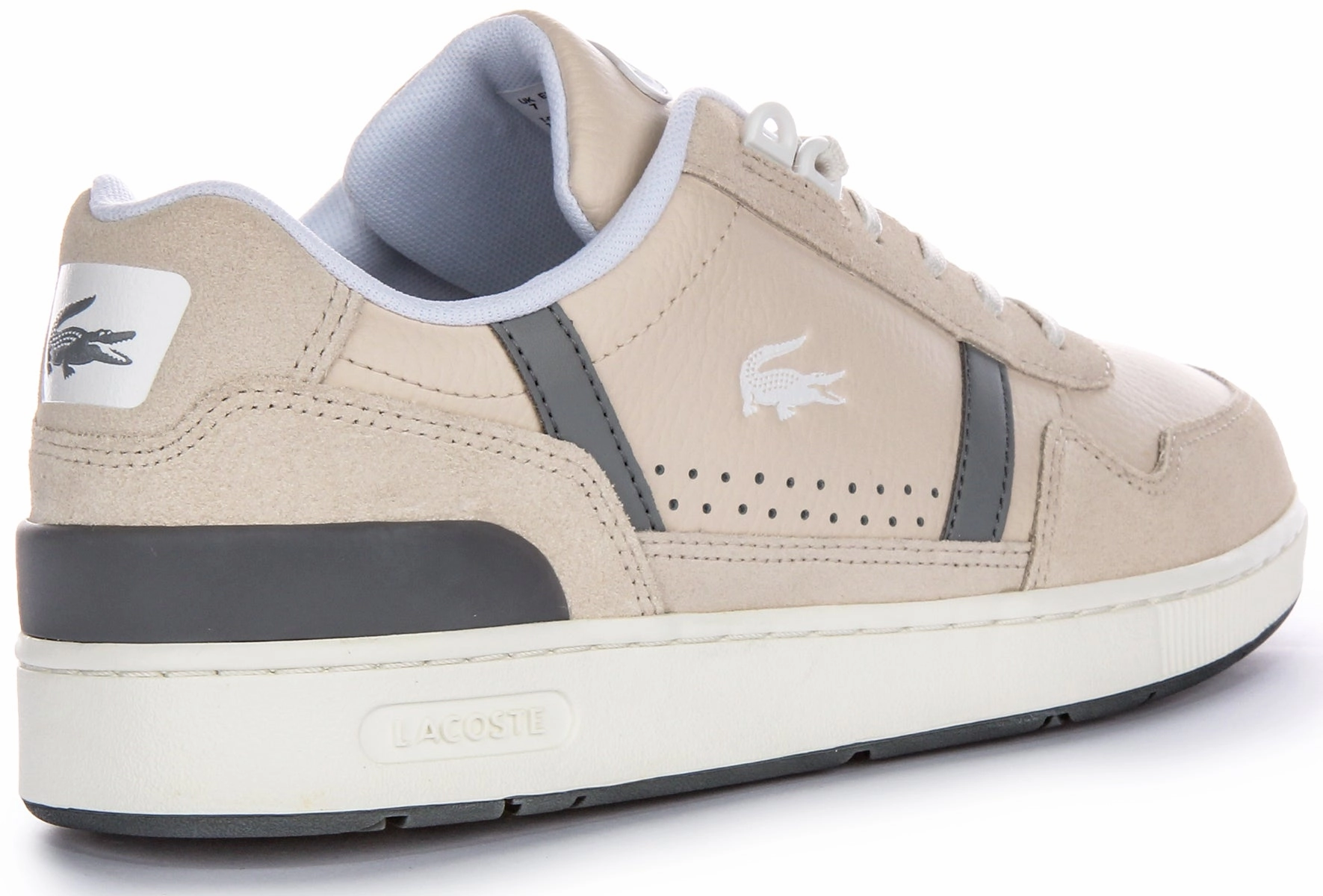Lacoste T-Clip Trainers In Beige For Men Shoes Lacoste