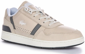 Lacoste T-Clip Trainers In Beige For Men Shoes Lacoste