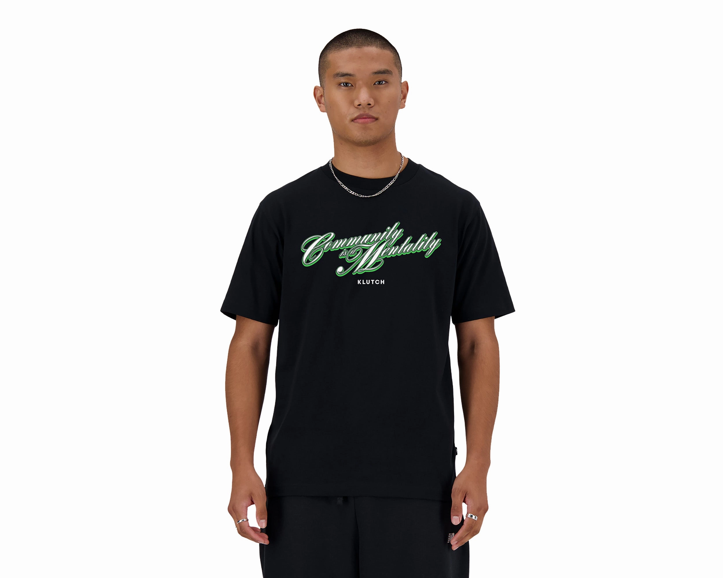Mens NB Klutch Community Is A Mentality T Shirt