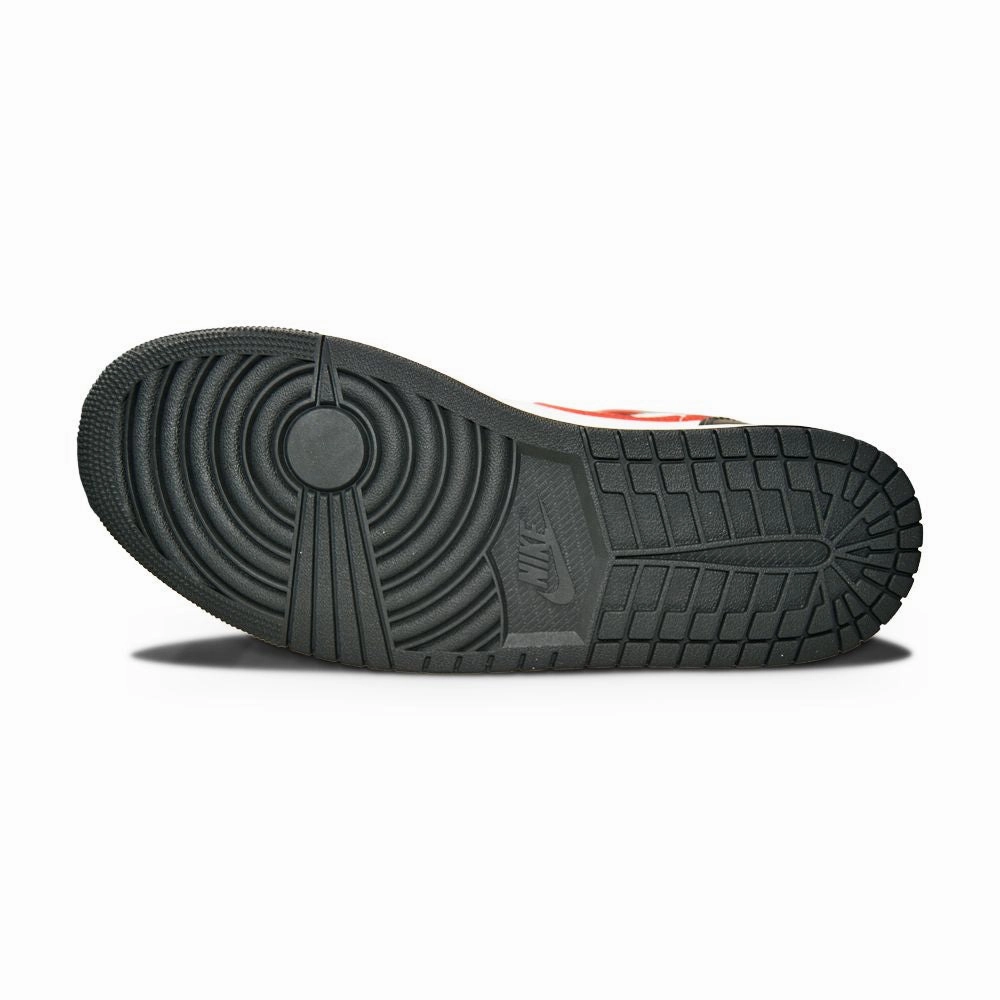 Mens Nike Air Jordan 1 Mid - "Bred Toe"