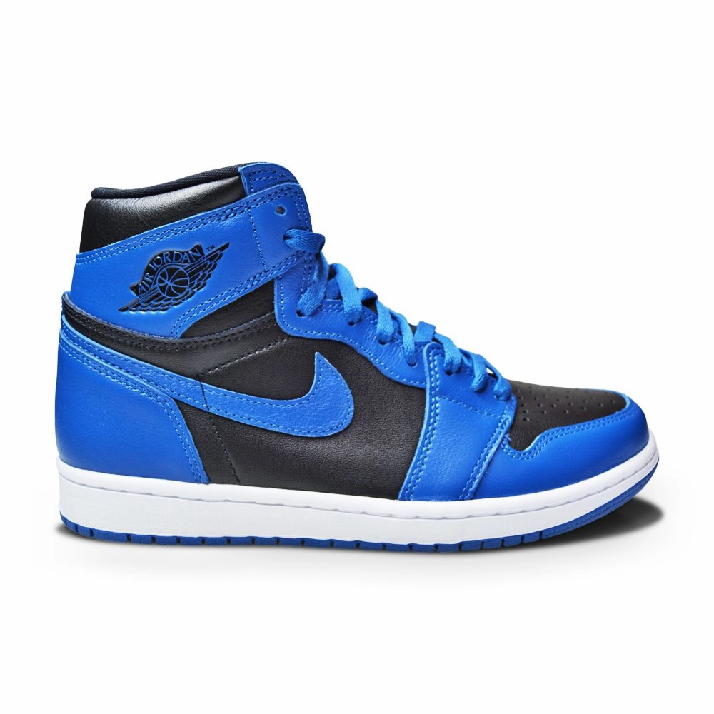 Mens Nike Air Jordan 1 Retro  High OG - 555088 404 - DK Marina Blue Black White