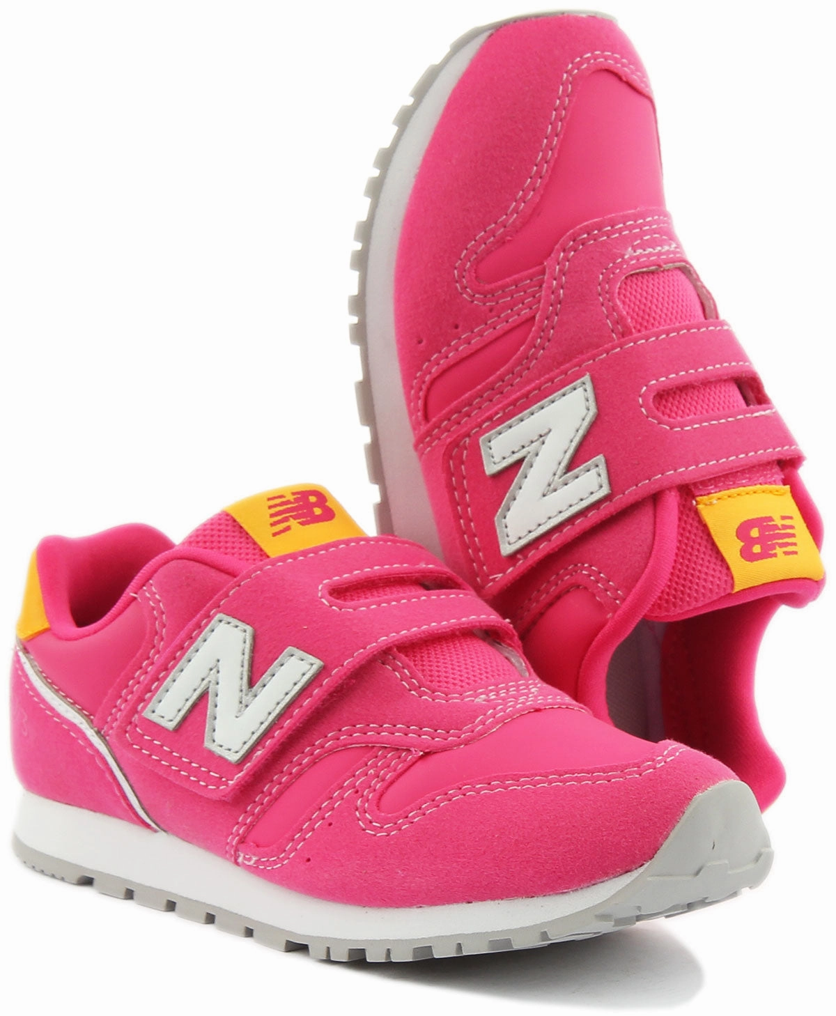 New Balance 373 YZ373WP2 In Velcro Fuchsia For Kids Shoes New Balance