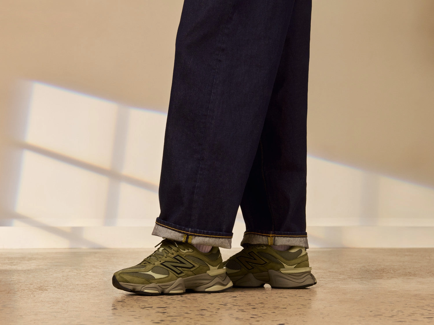 New Balance 9060 Dark Olivine and Black U9060ZGD