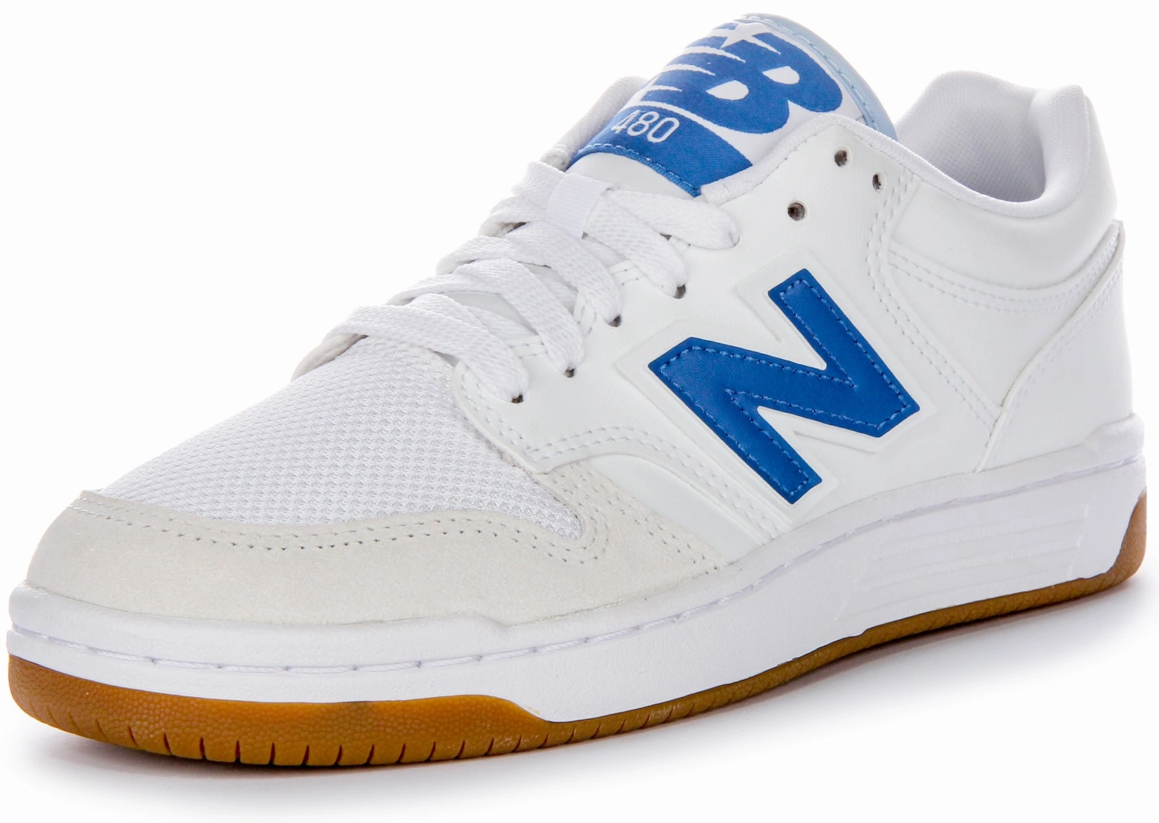 New Balance BB 480 LFB In White Blue Shoes New Balance