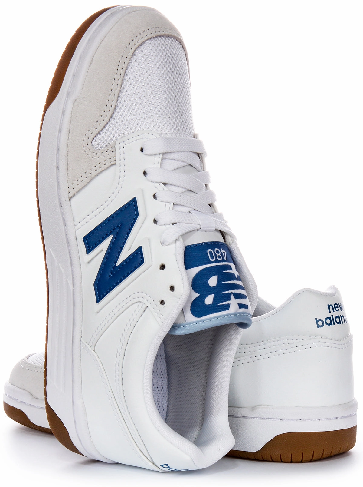 New Balance BB 480 LFB In White Blue Shoes New Balance