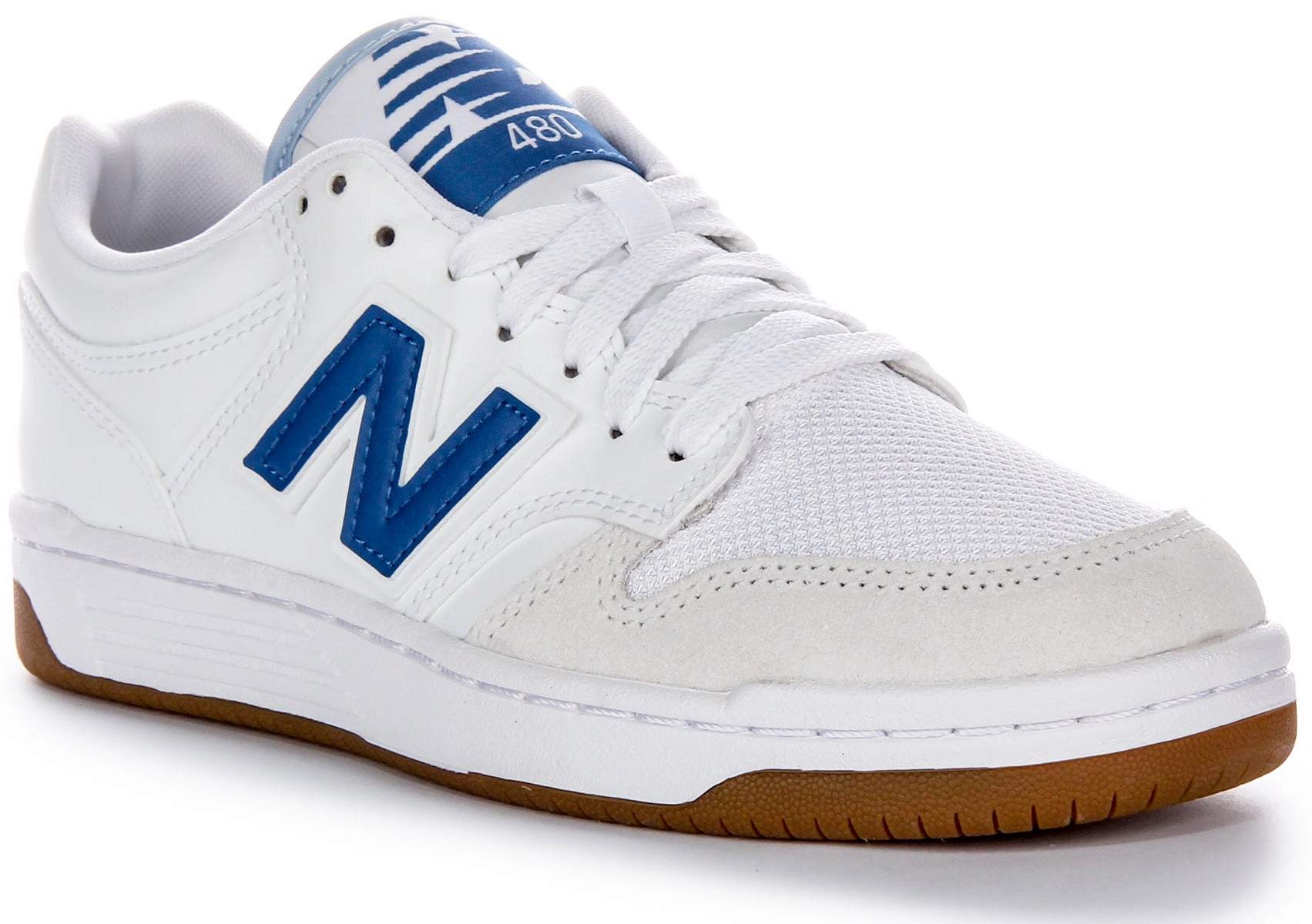 New Balance BB 480 LFB In White Blue Shoes New Balance