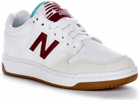 New Balance BB 480 LFT In White Burgundy Shoes New Balance