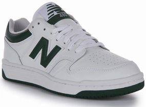 New Balance BB 480 LNG In White Green Shoes New Balance