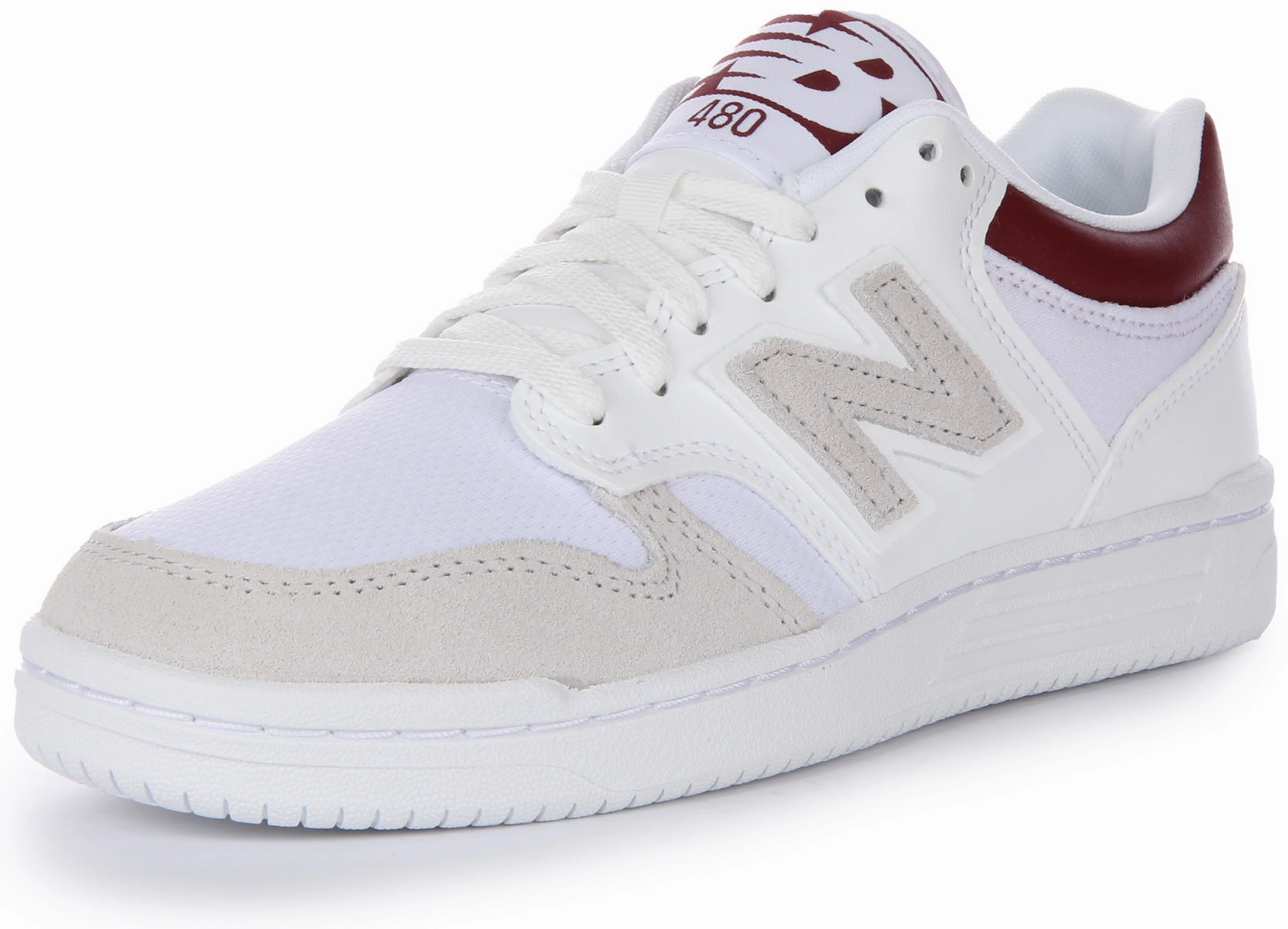New Balance BB 480LKB In White Red For Men Shoes New Balance