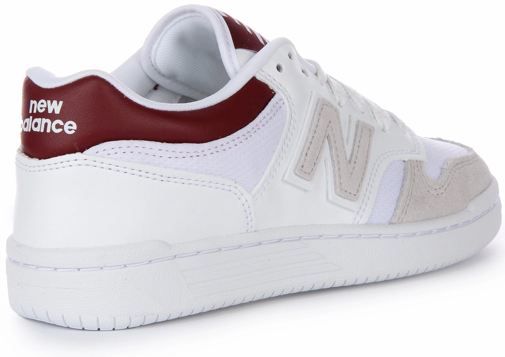 New Balance BB 480LKB In White Red For Men Shoes New Balance