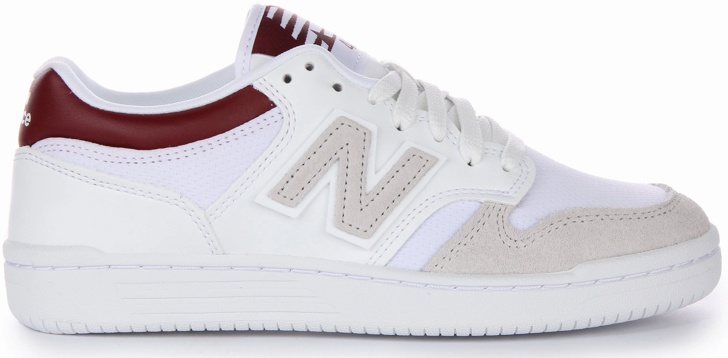 New Balance BB 480LKB In White Red For Men Shoes New Balance