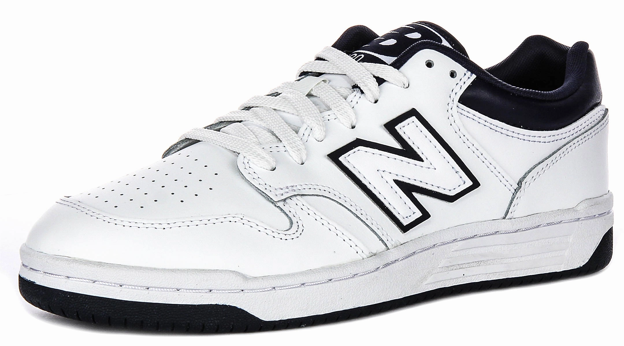 New Balance BB 480Lwn In White Navy Shoes New Balance