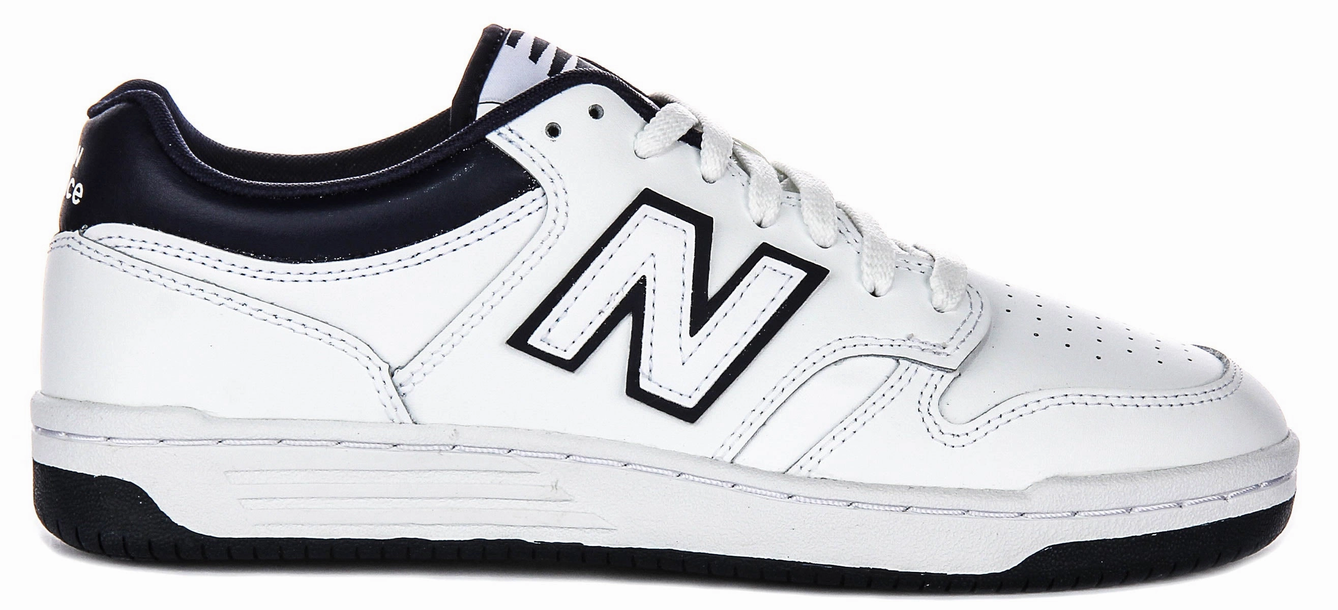 New Balance BB 480Lwn In White Navy Shoes New Balance
