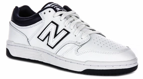 New Balance BB 480Lwn In White Navy Shoes New Balance