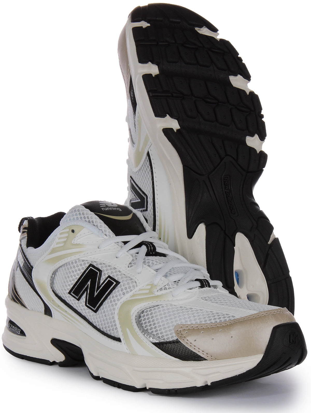 New Balance MR 530 TC In White Gold Shoes New Balance