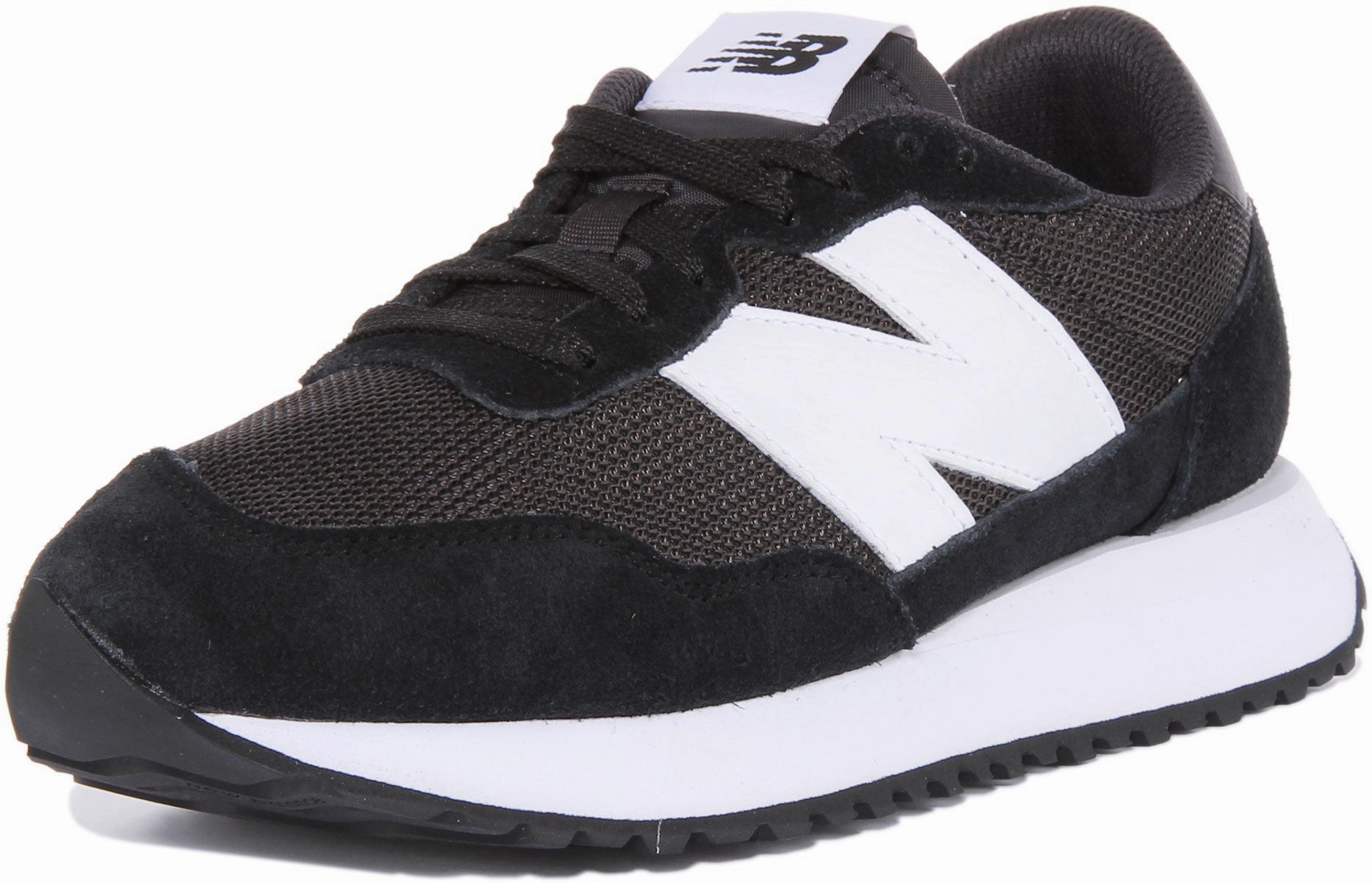 New Balance Ms237 In Black White Shoes New Balance
