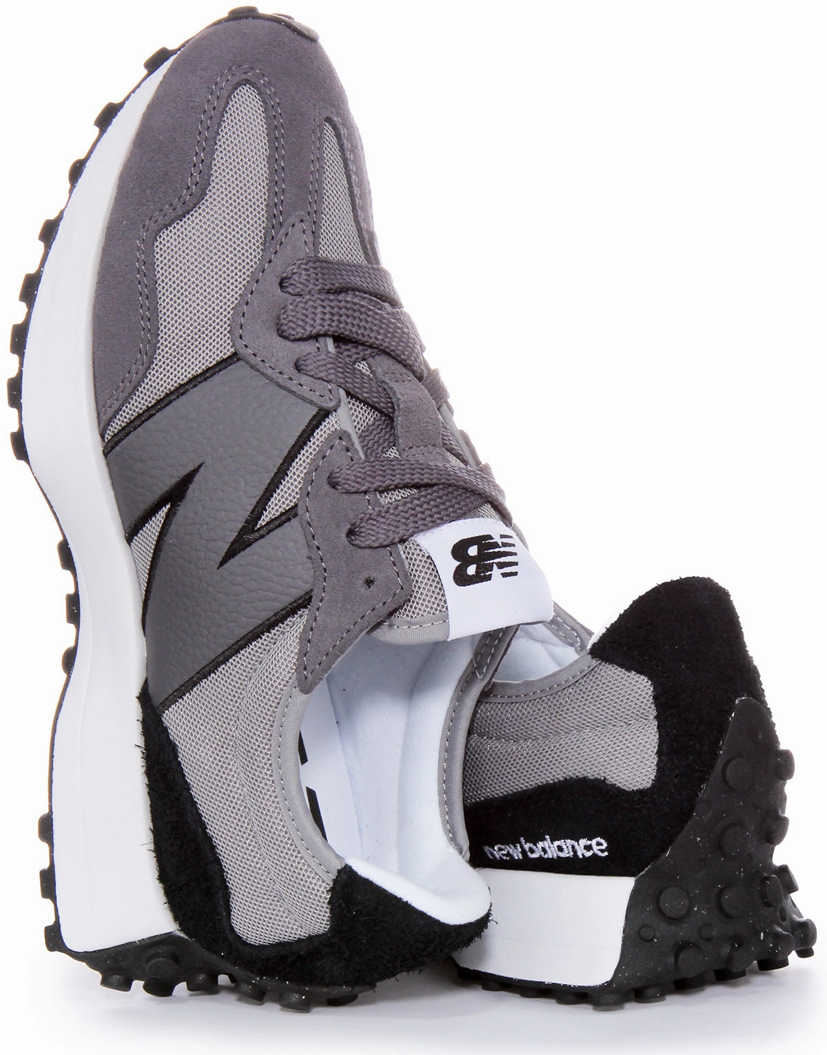 New Balance U327 MD In Grey Black Shoes New Balance