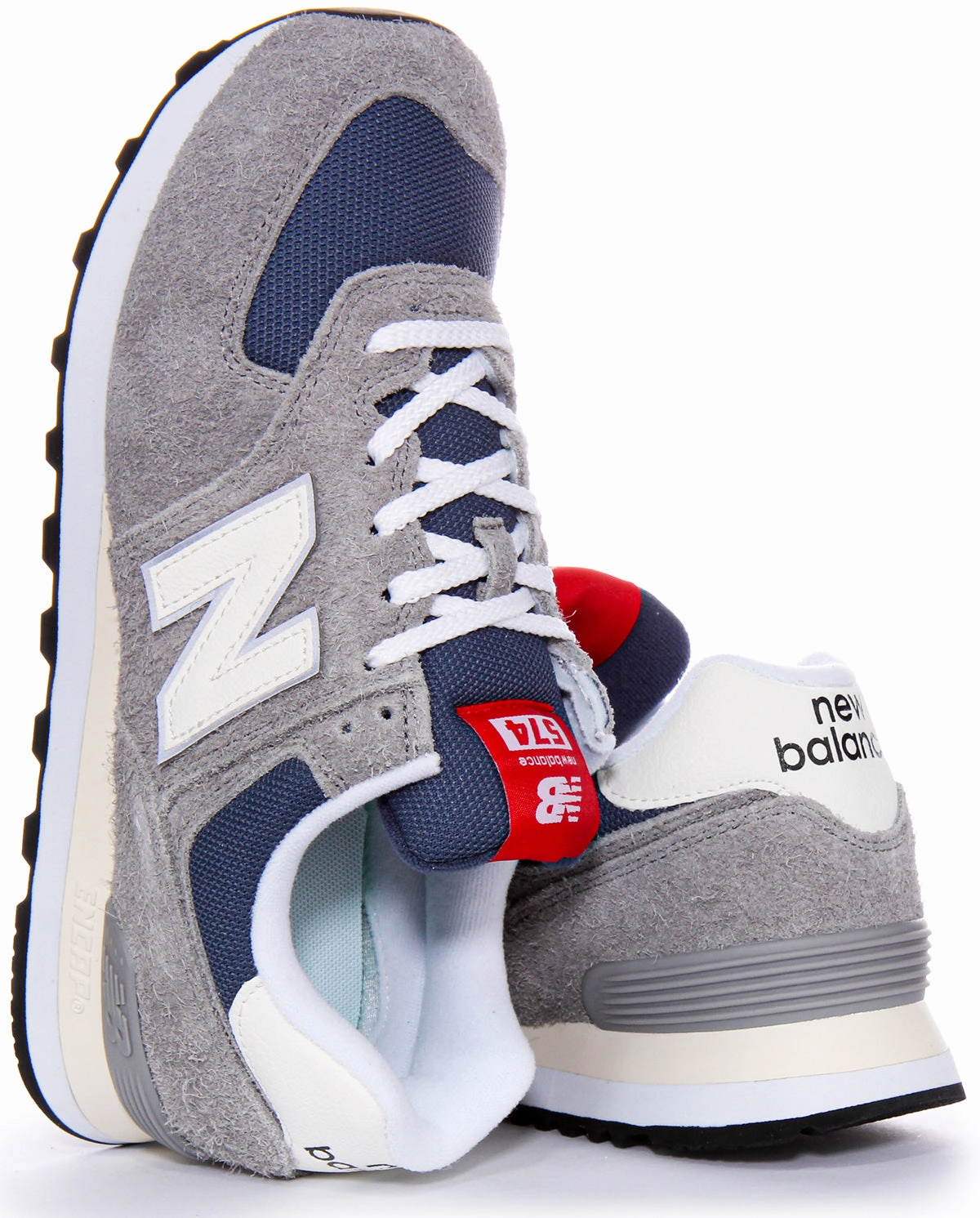 New Balance U574 GWH Trainers In Grey Blue Shoes New Balance
