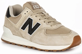 New Balance U574 RAC In Beige Black Shoes New Balance