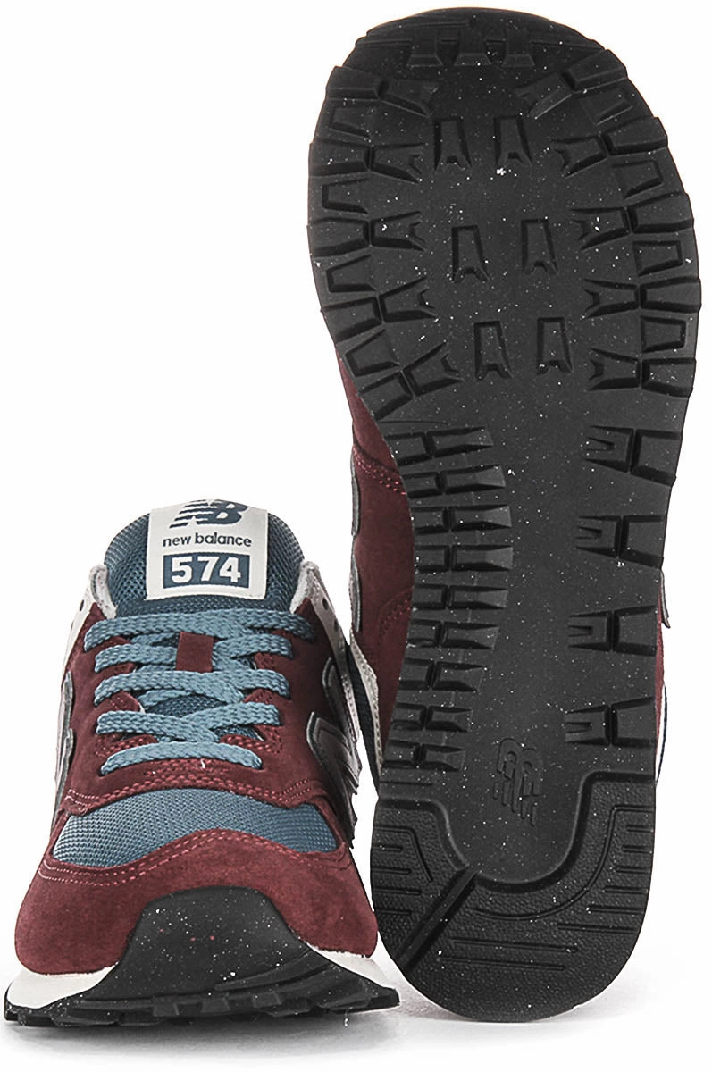 New Balance U574 RBB In Burgundy Shoes New Balance