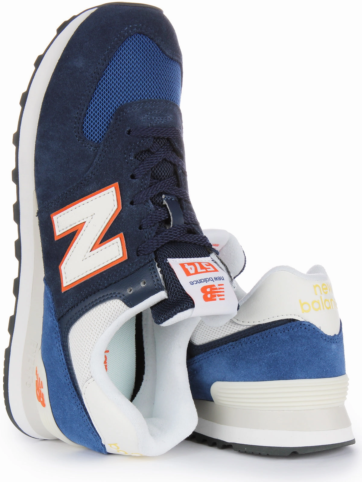 New Balance U574 XR2 In Navy Orange Shoes New Balance