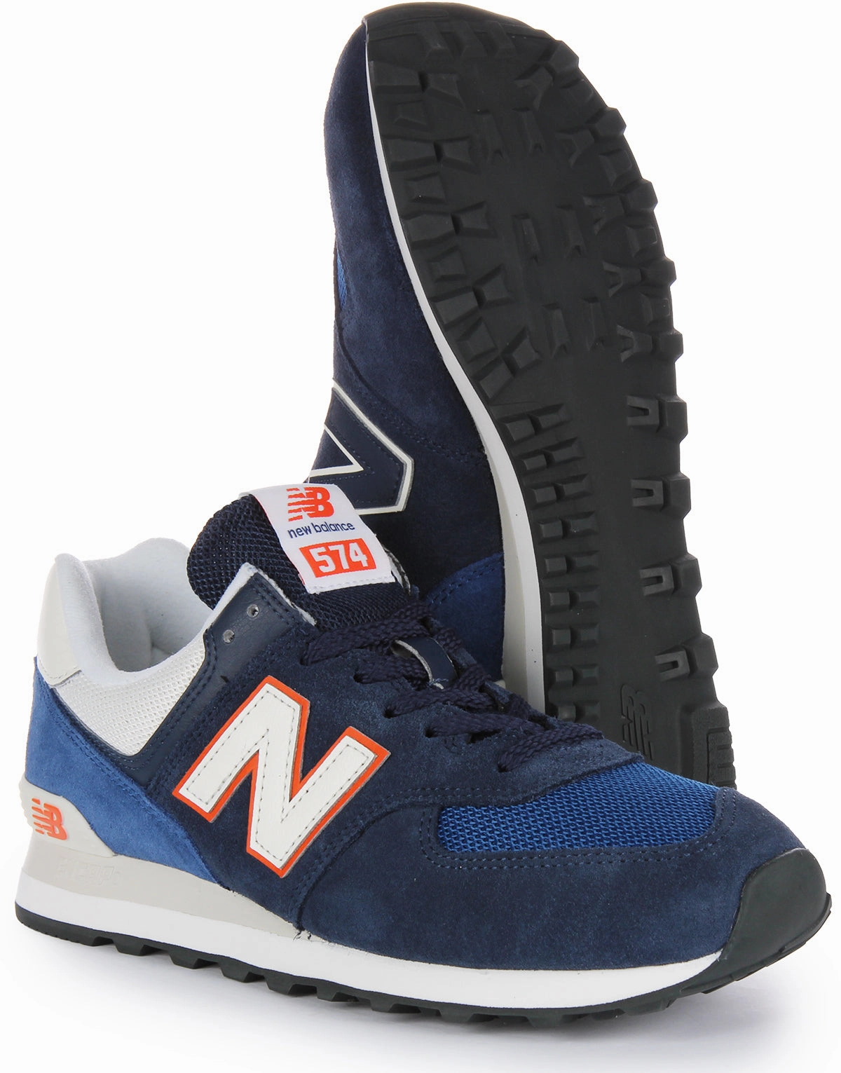 New Balance U574 XR2 In Navy Orange Shoes New Balance