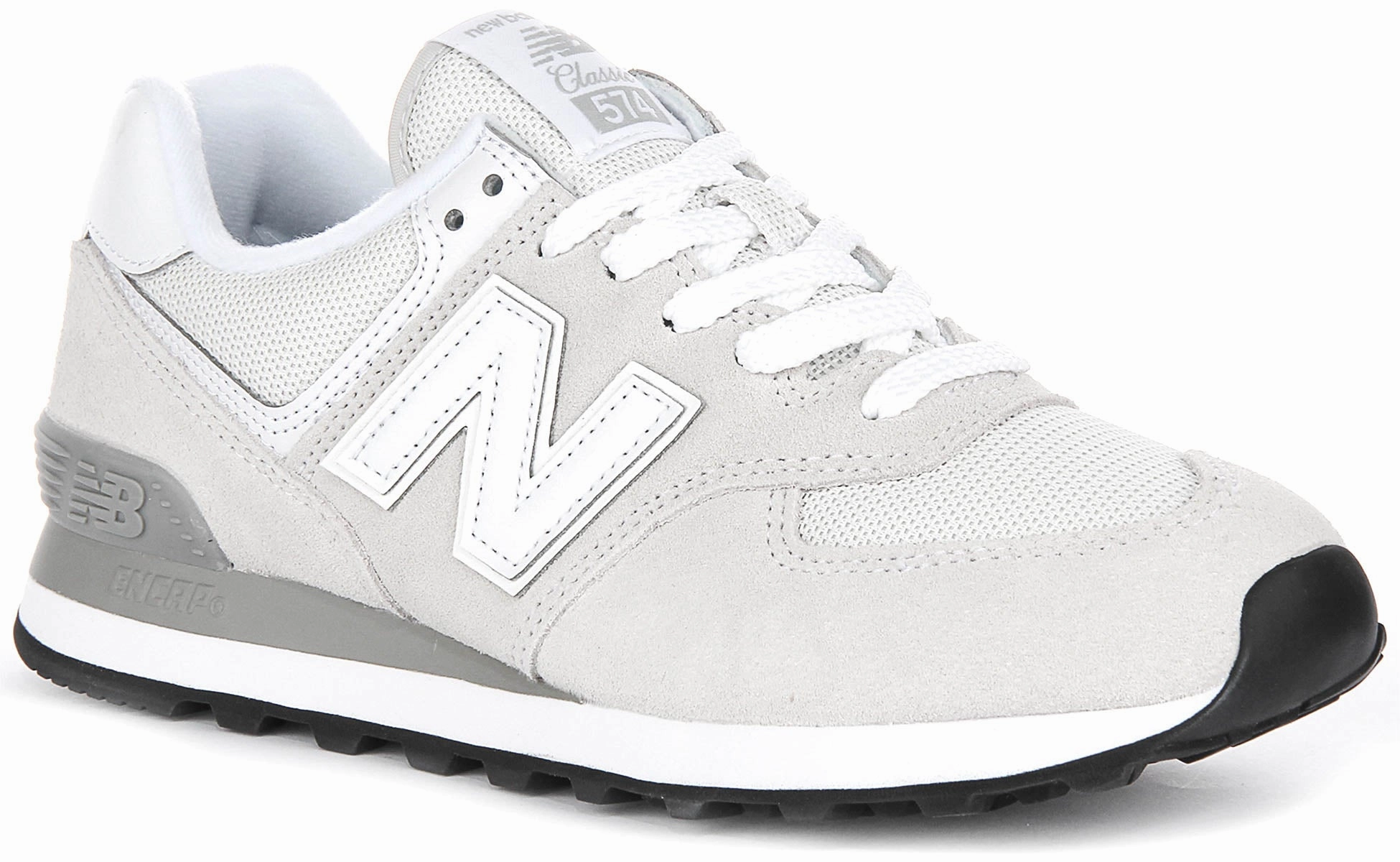 New Balance WL574 EVW In Grey White For Women Shoes New Balance